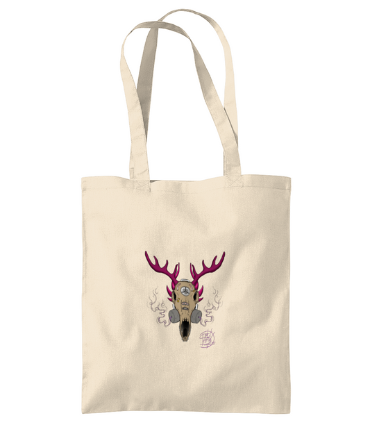 Westford Mill WM261 Organic Premium Cotton Tote Gas Mask Deer 2