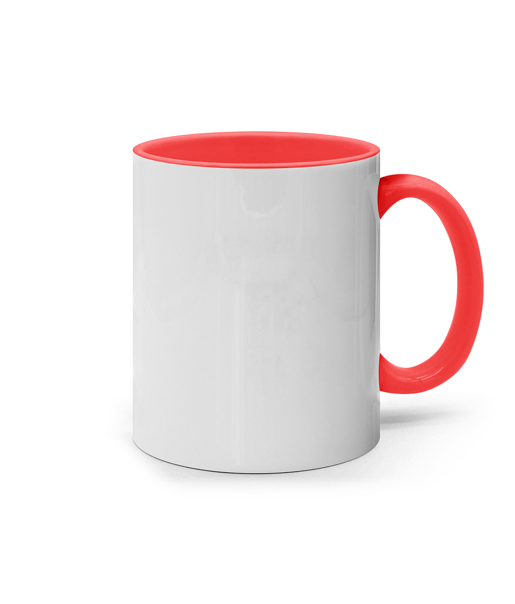 11oz Coloured Inner & Handle Mug rainbow dragon 23