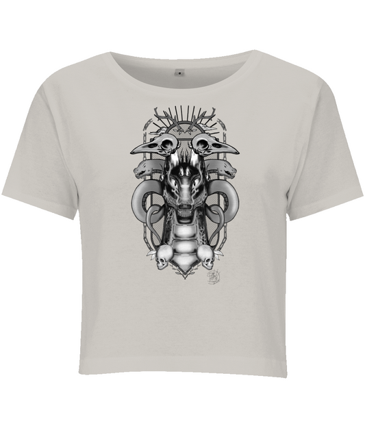 BYB BY042 Ladies Cropped Tee Darkness