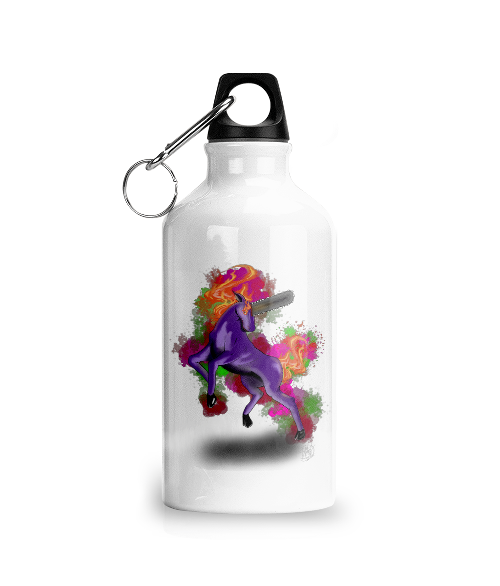 Aluminium Water Bottle Chainsaw Unicorn