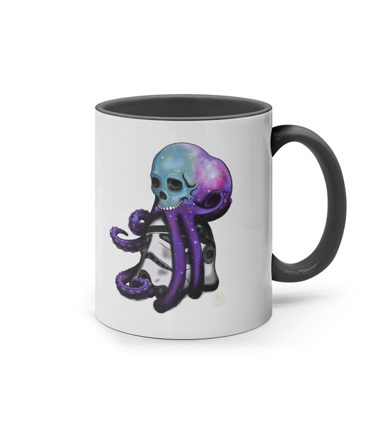 11oz Coloured Inner & Handle Mug Skully Galaxy Skully Galaxy Skully Galaxy