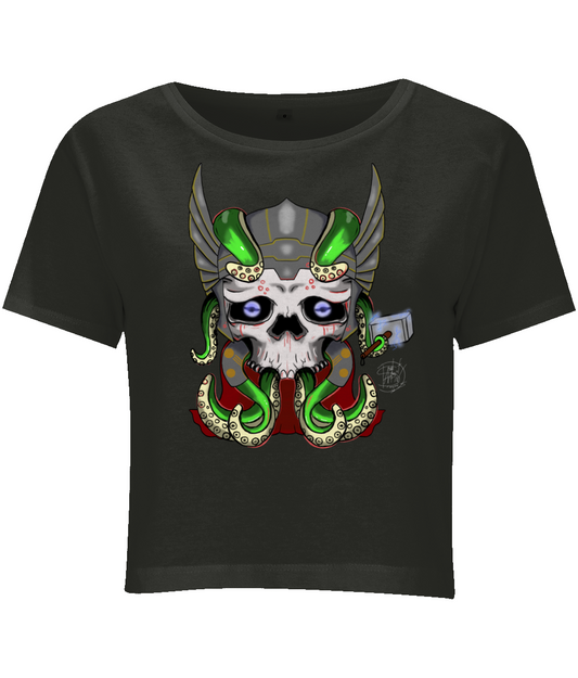 BYB BY042 Ladies Cropped Tee Octo Worthy