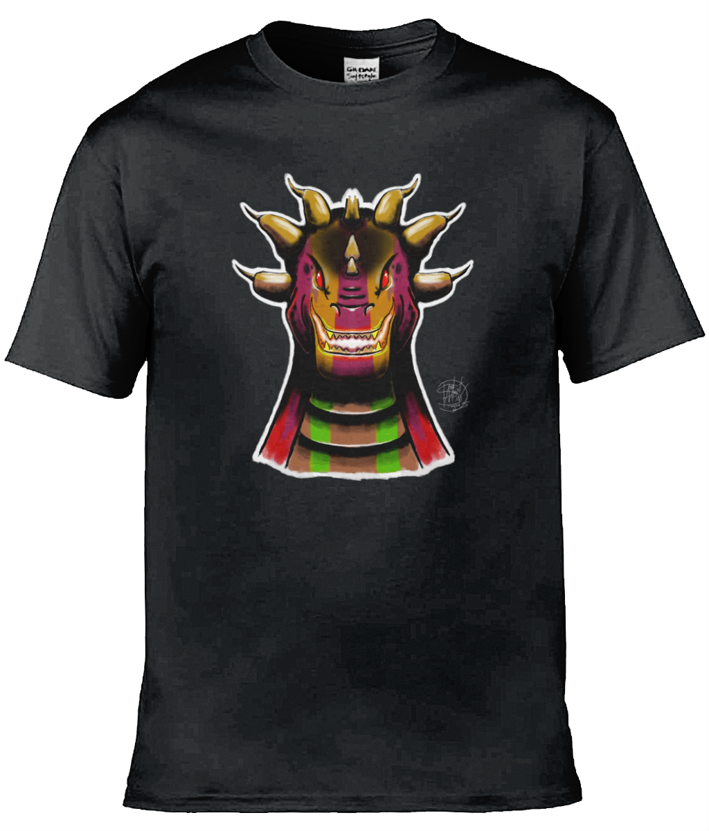 Gildan GD001 Softstyle Adult Ringspun T-Shirt Roarsome Rex Pink