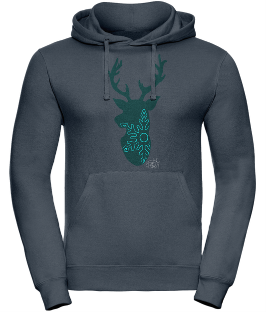 Uneek UC509 Hoodie Christmas Reindeer Snowflake