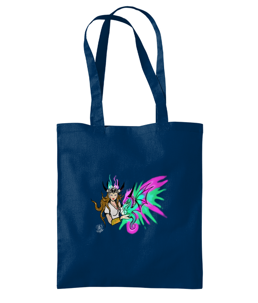 Westford Mill WM261 Organic Premium Cotton Tote Dragon Queen