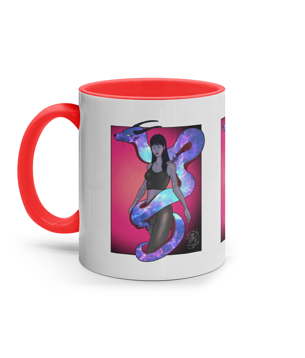 11oz Coloured Inner & Handle Mug Cosmic Twist Cosmic Twist Cosmic Twist