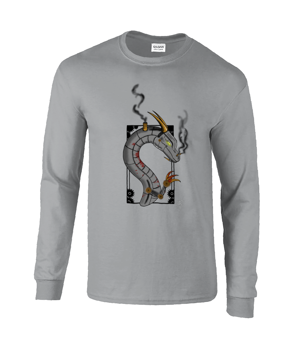 Gildan GD014 Ultra Cotton Adult Long Sleeve T-Shirt Steam Punk