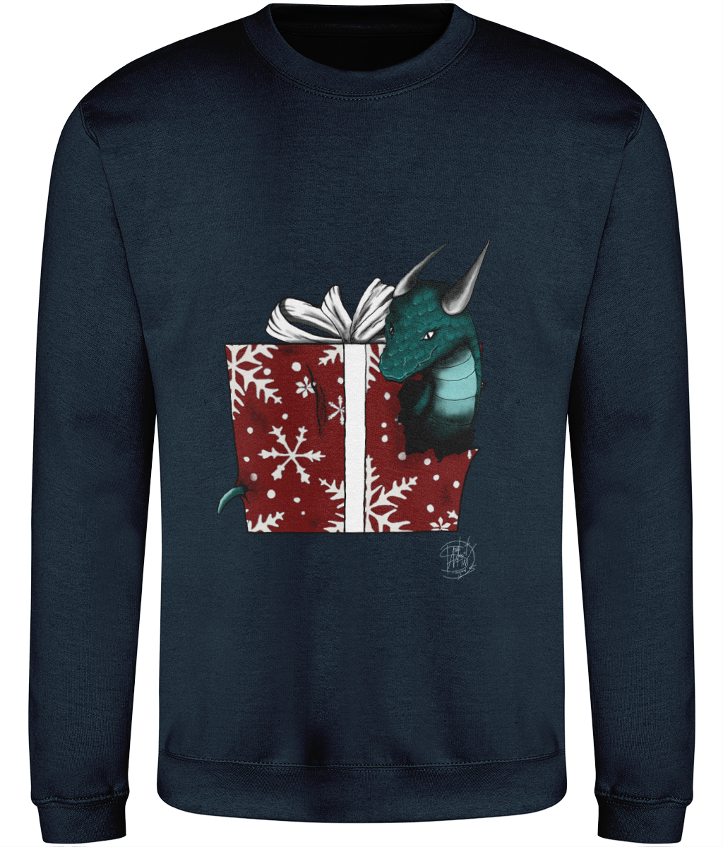 AWDis JH030 Sweatshirt present dragon