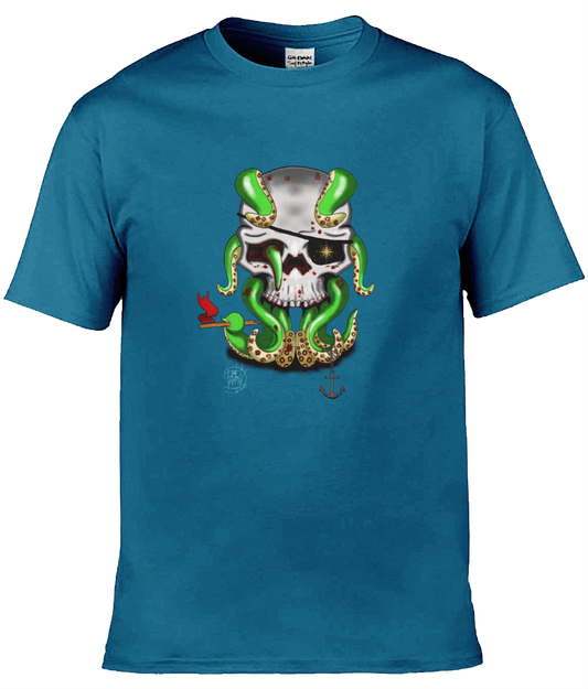 Gildan GD001 Softstyle Adult Ringspun T-Shirt Octo Sailor