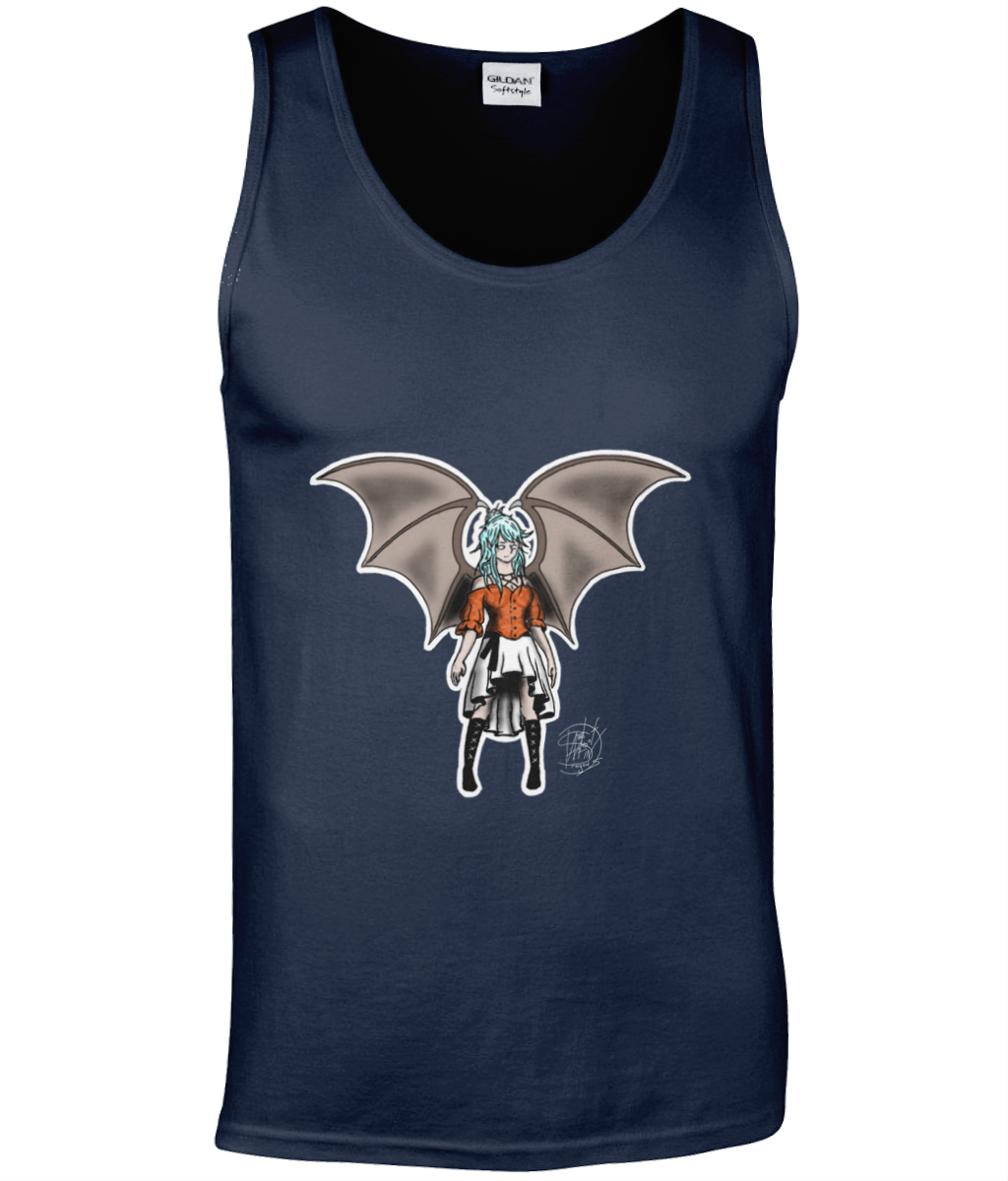 Gildan GD012 Softstyle Adult Tank Top Sapphire Demon Lady