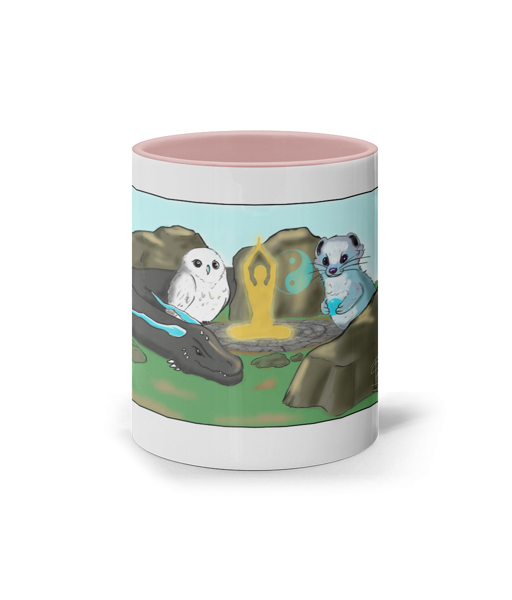 11oz Coloured Inner & Handle Mug Zen Spirits