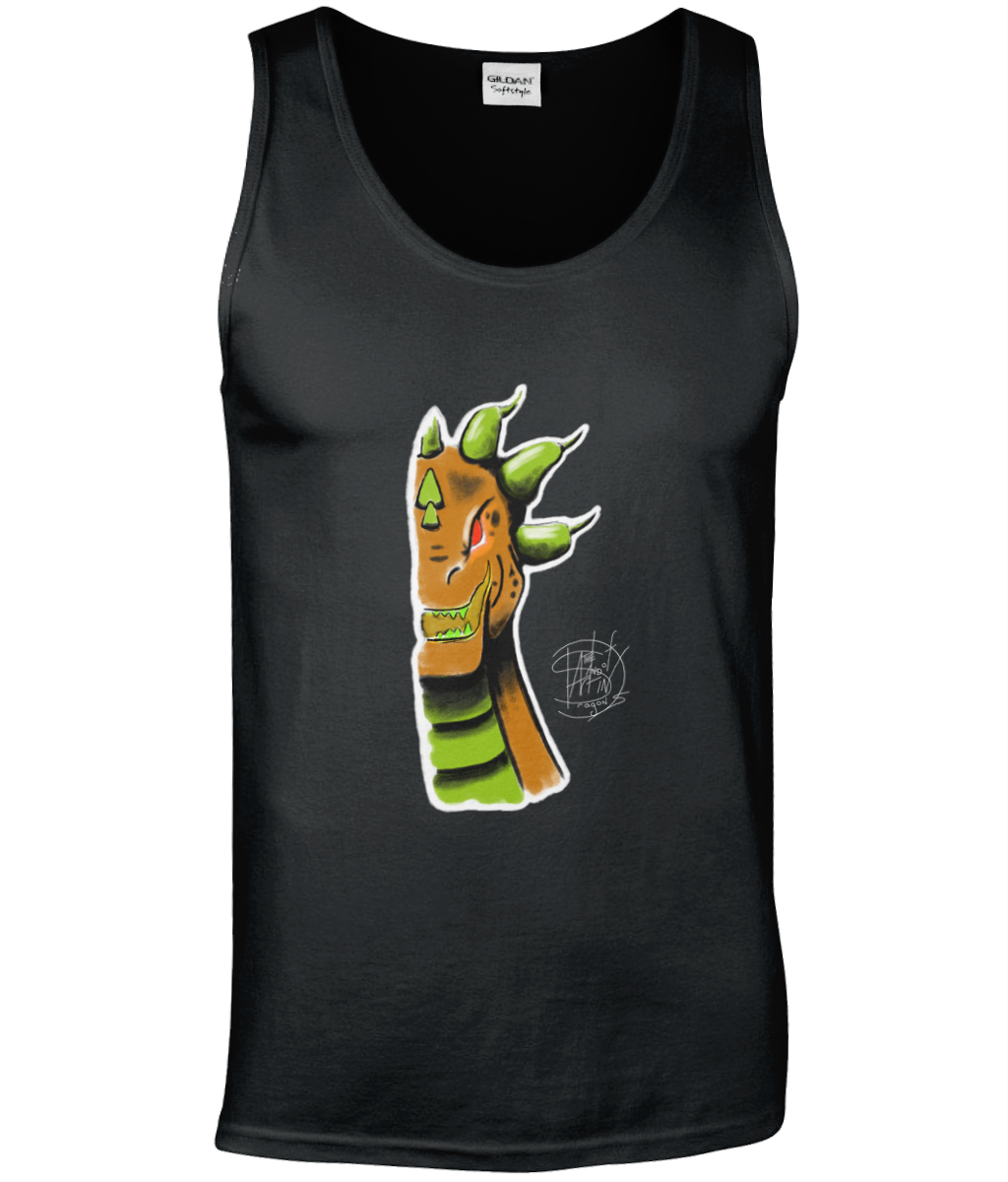 Gildan GD012 Softstyle Adult Tank Top Roarsome Orange