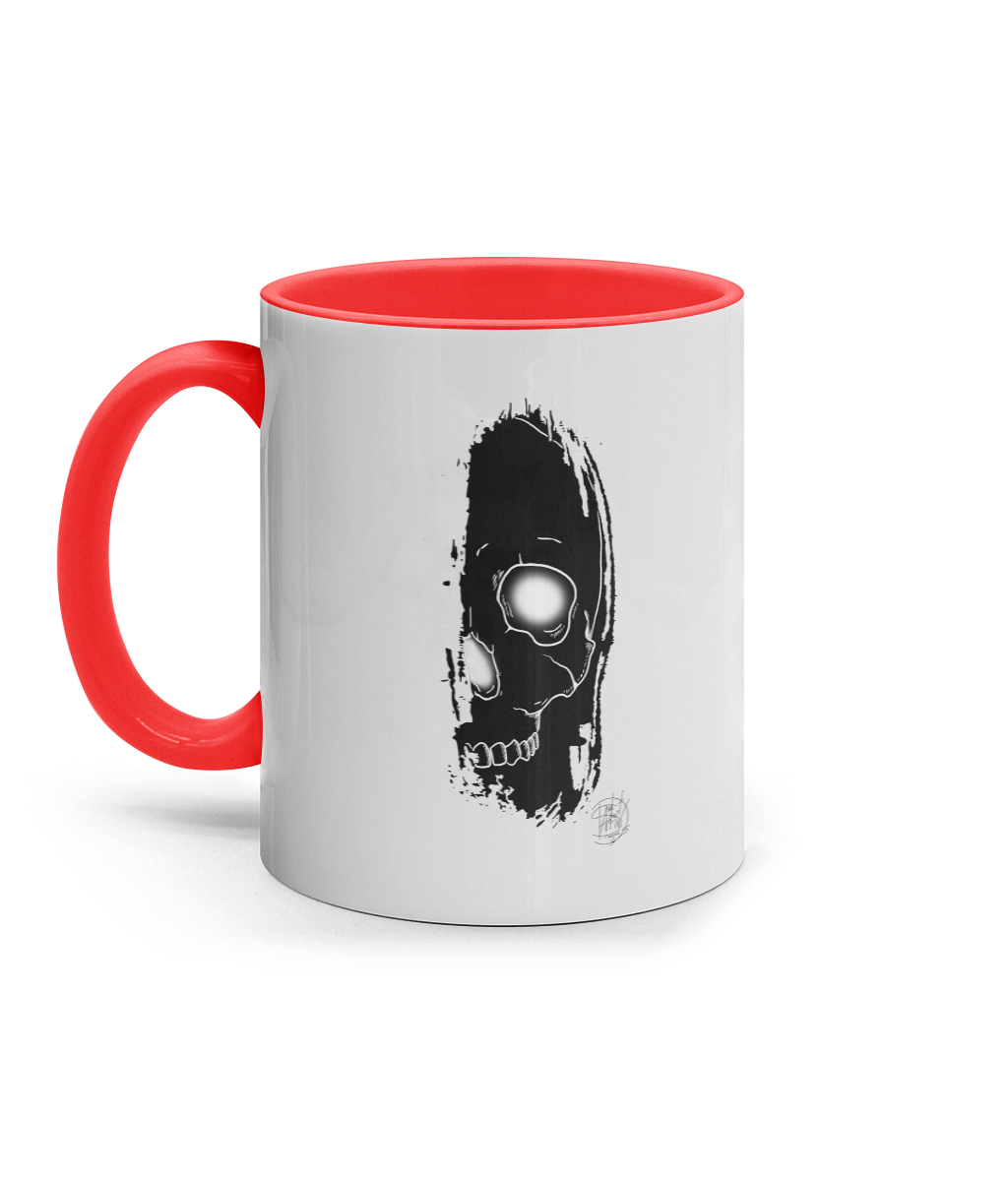 11oz Coloured Inner & Handle Mug Brush Skull Black Logo Brush Skull Black Logo Brush Skull Black Logo
