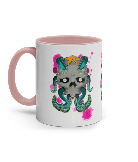 11oz Coloured Inner & Handle Mug Octo Neon Octo Neon Octo Neon