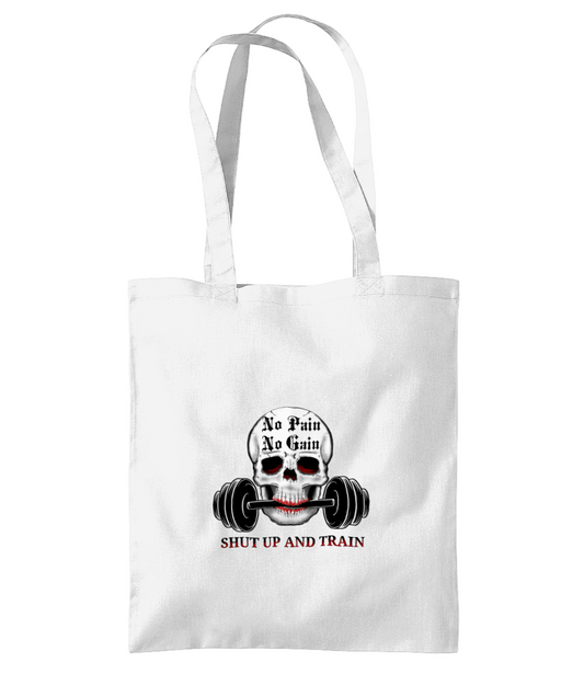 Westford Mill WM261 Organic Premium Cotton Tote No Pain No Gain