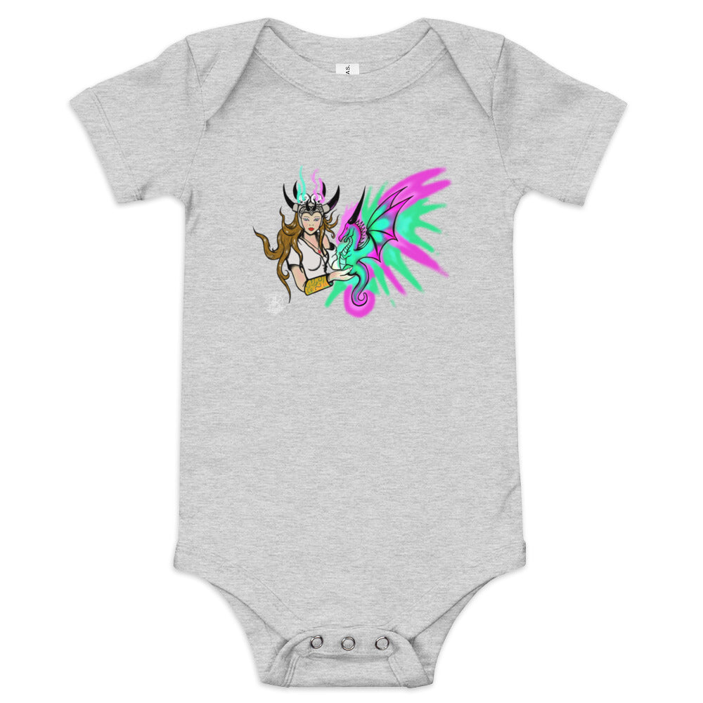 Baby short sleeve one piece Dragon Queen