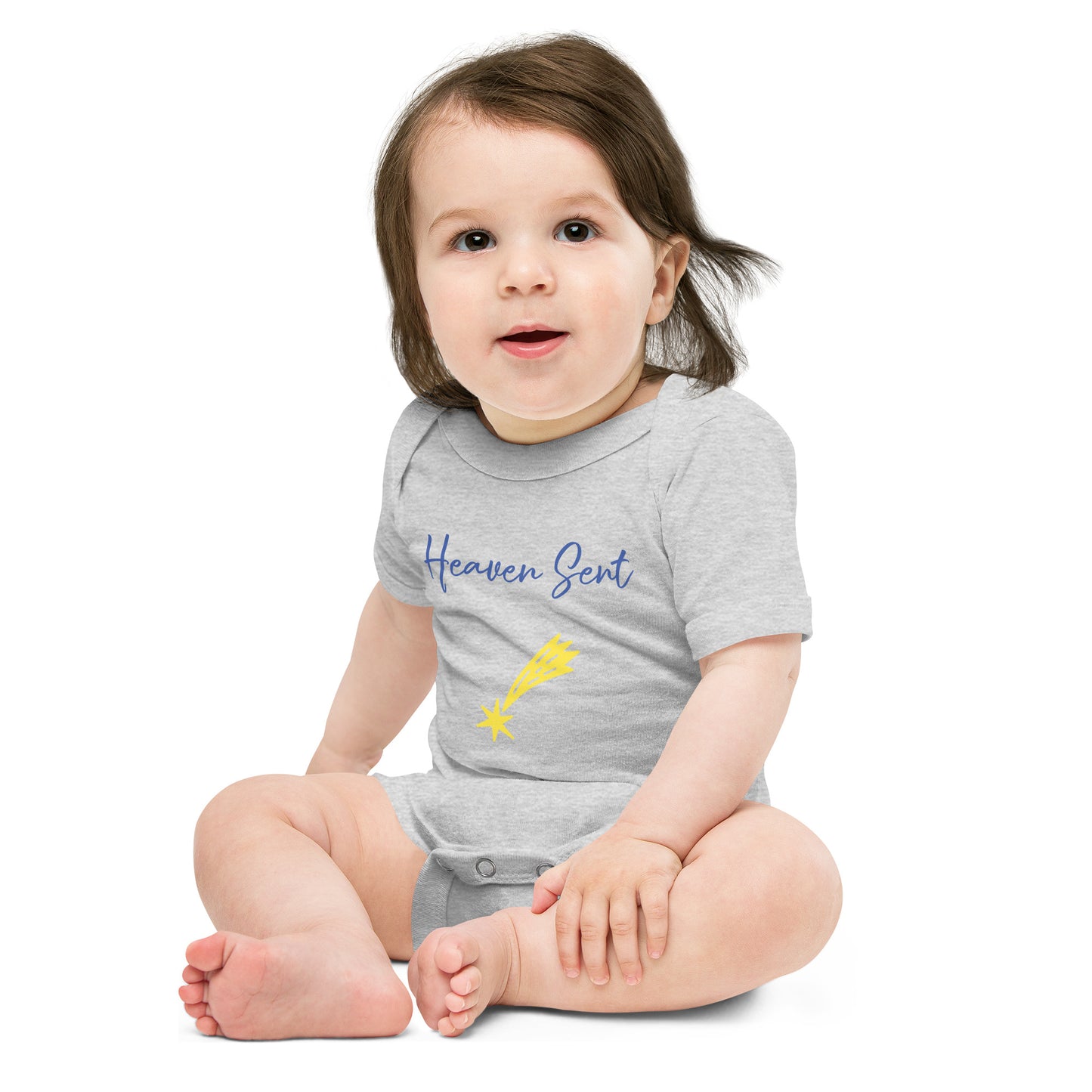 Baby short sleeve one piece Heaven Sent Star