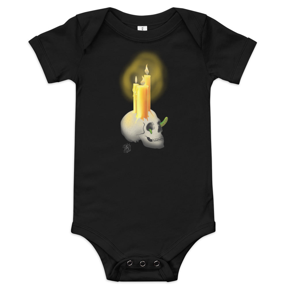Baby short sleeve one piece Halloween Candles
