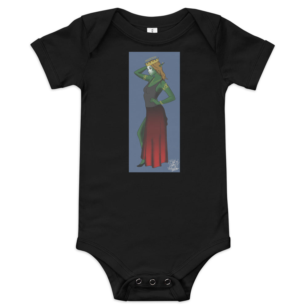 Baby short sleeve one piece Orc Queen