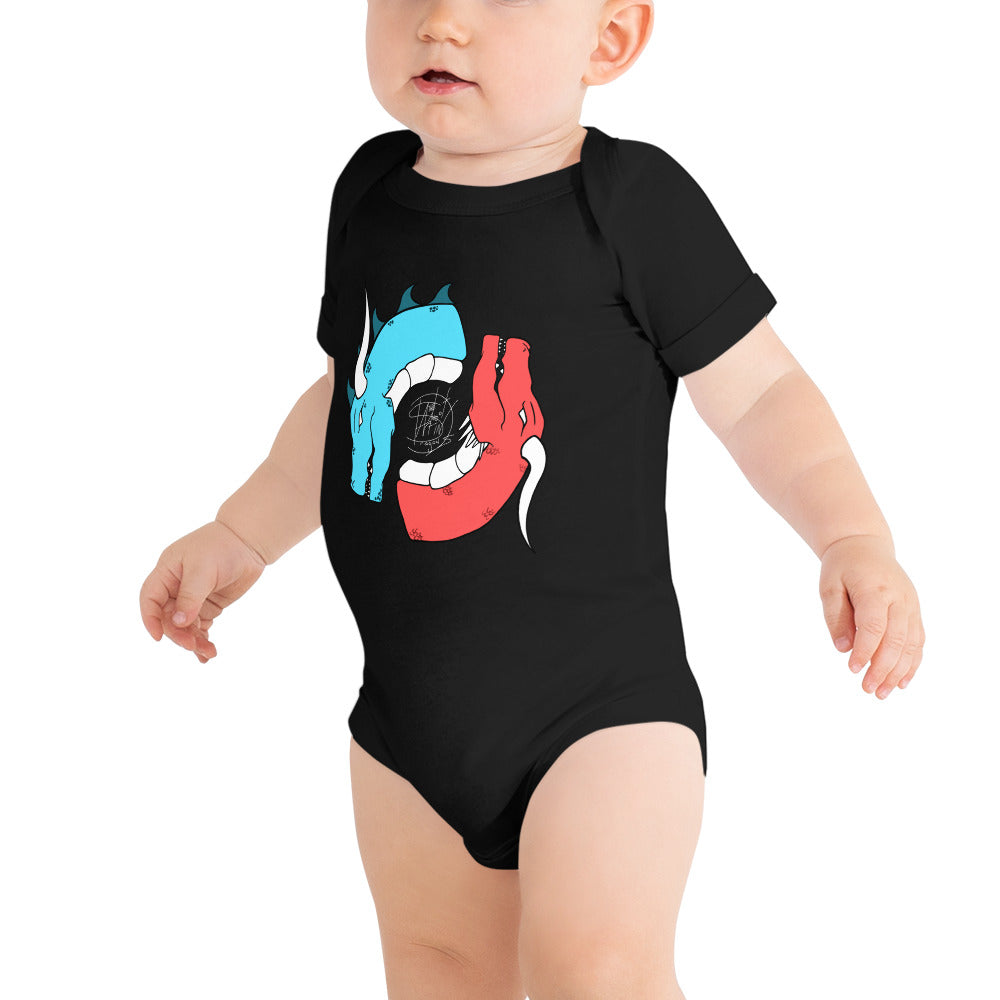 Baby short sleeve one piece New Logo