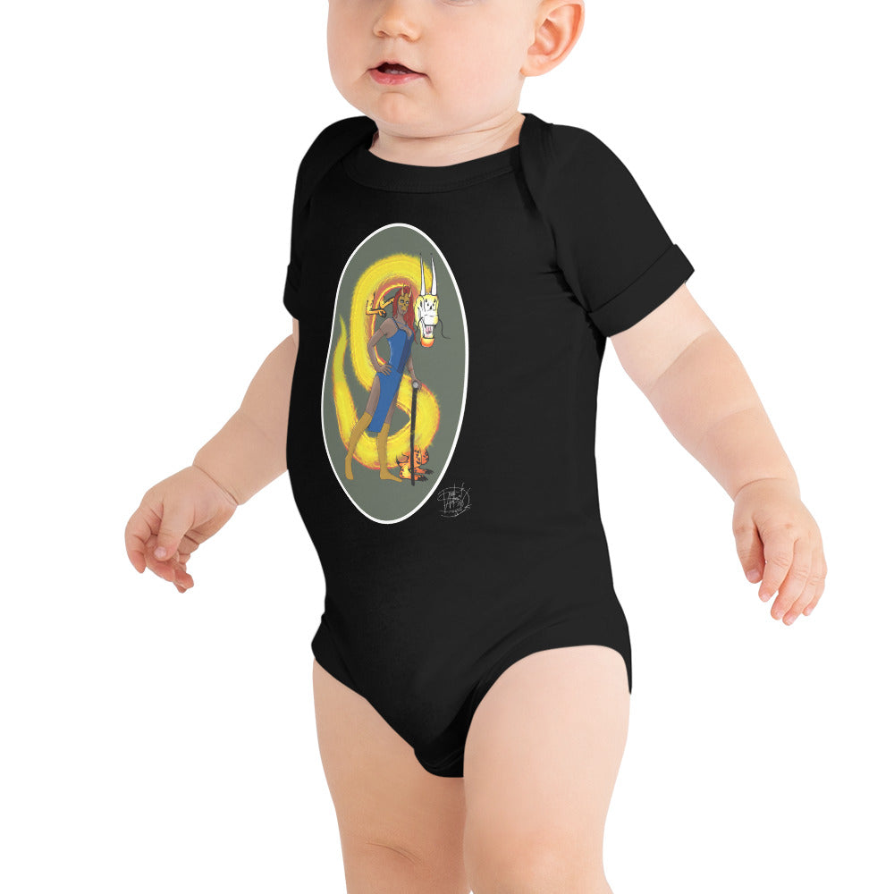 Baby short sleeve one piece Flame Queen