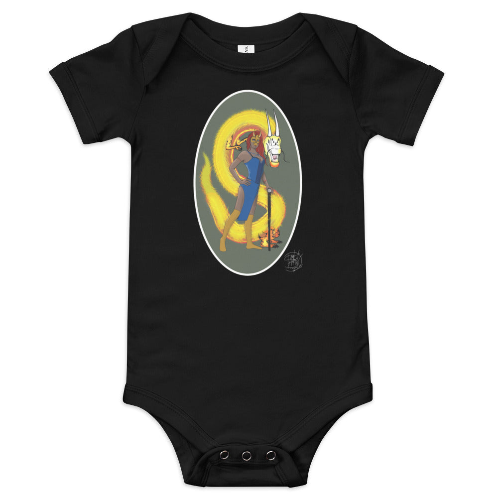 Baby short sleeve one piece Flame Queen