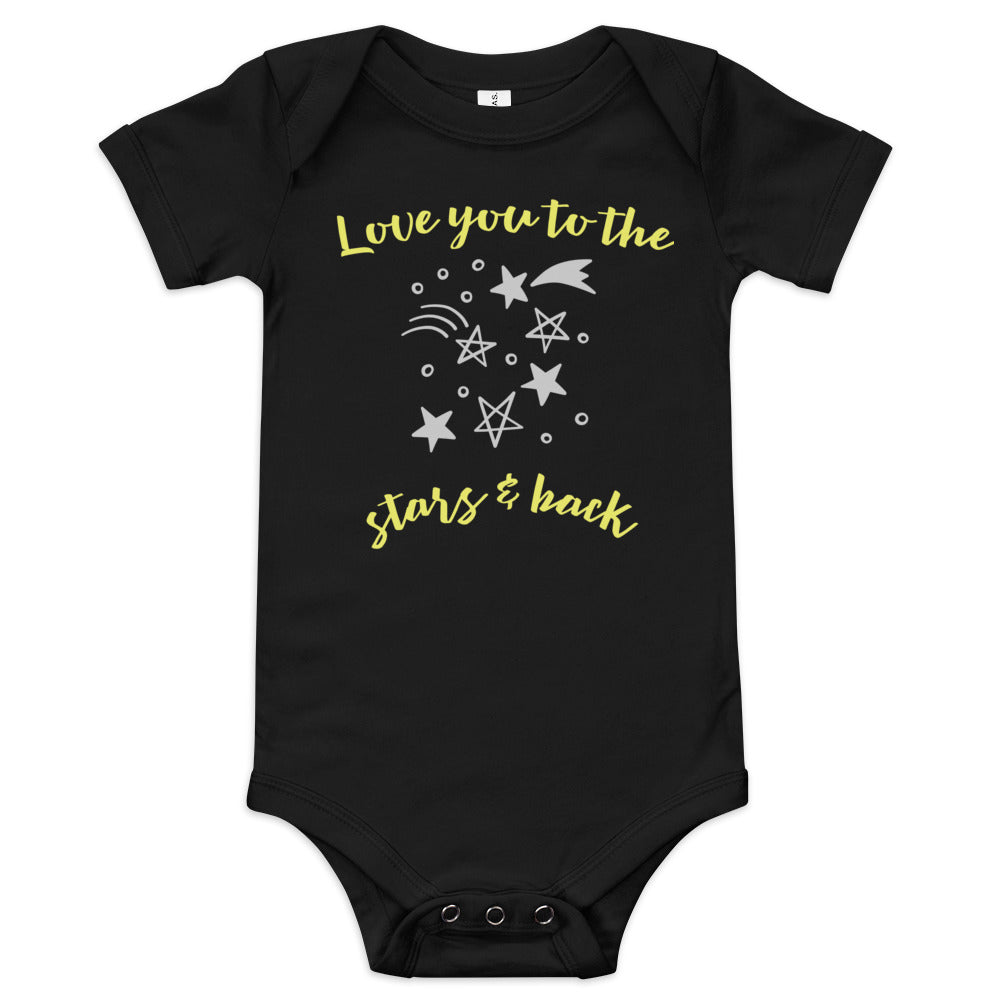 Baby short sleeve one piece Love You To The Stars & Back