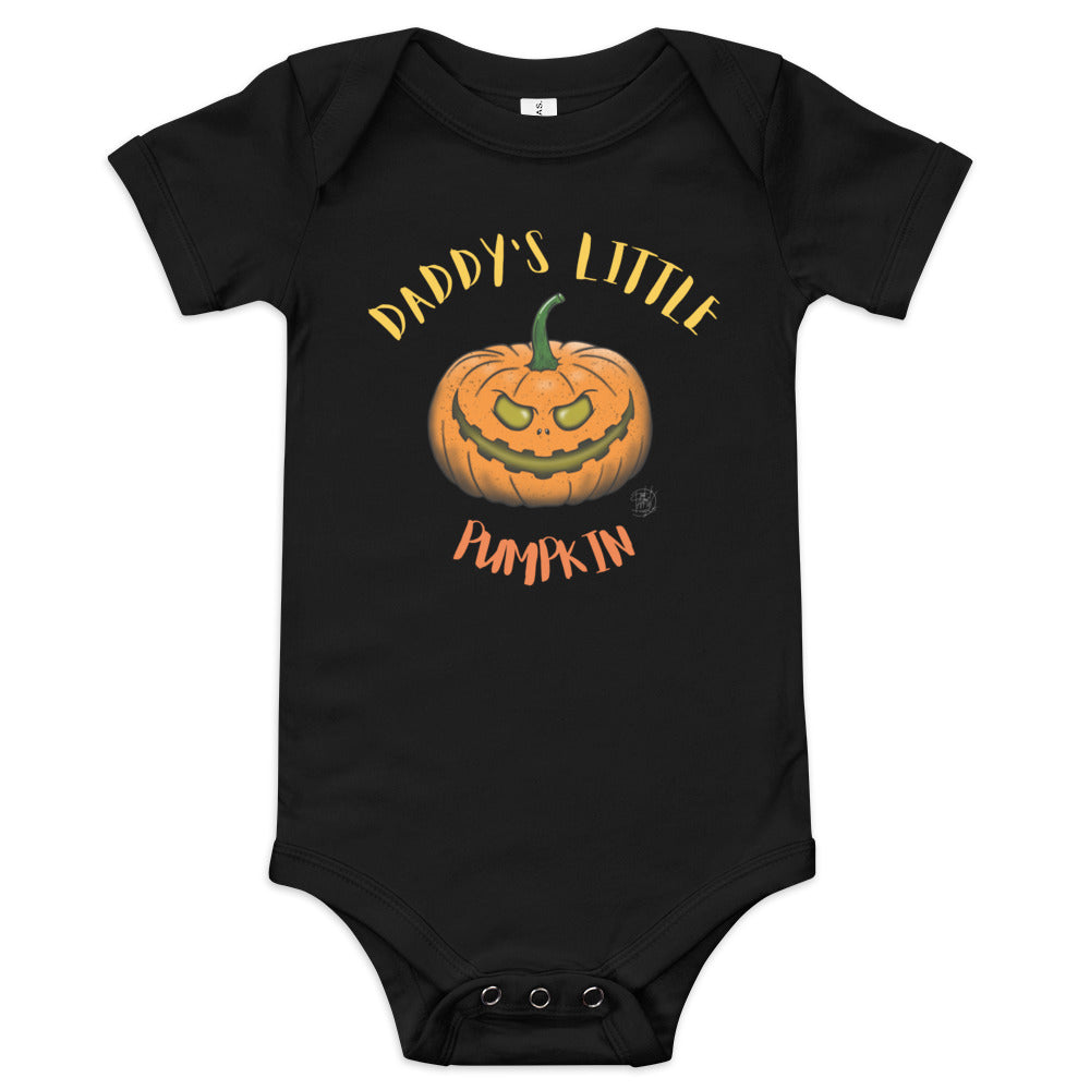 Baby short sleeve one piece Daddy's Little Pumpkin