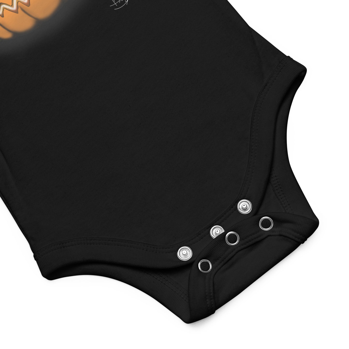 Baby short sleeve one piece Halloween Pumpkin Peekaboo
