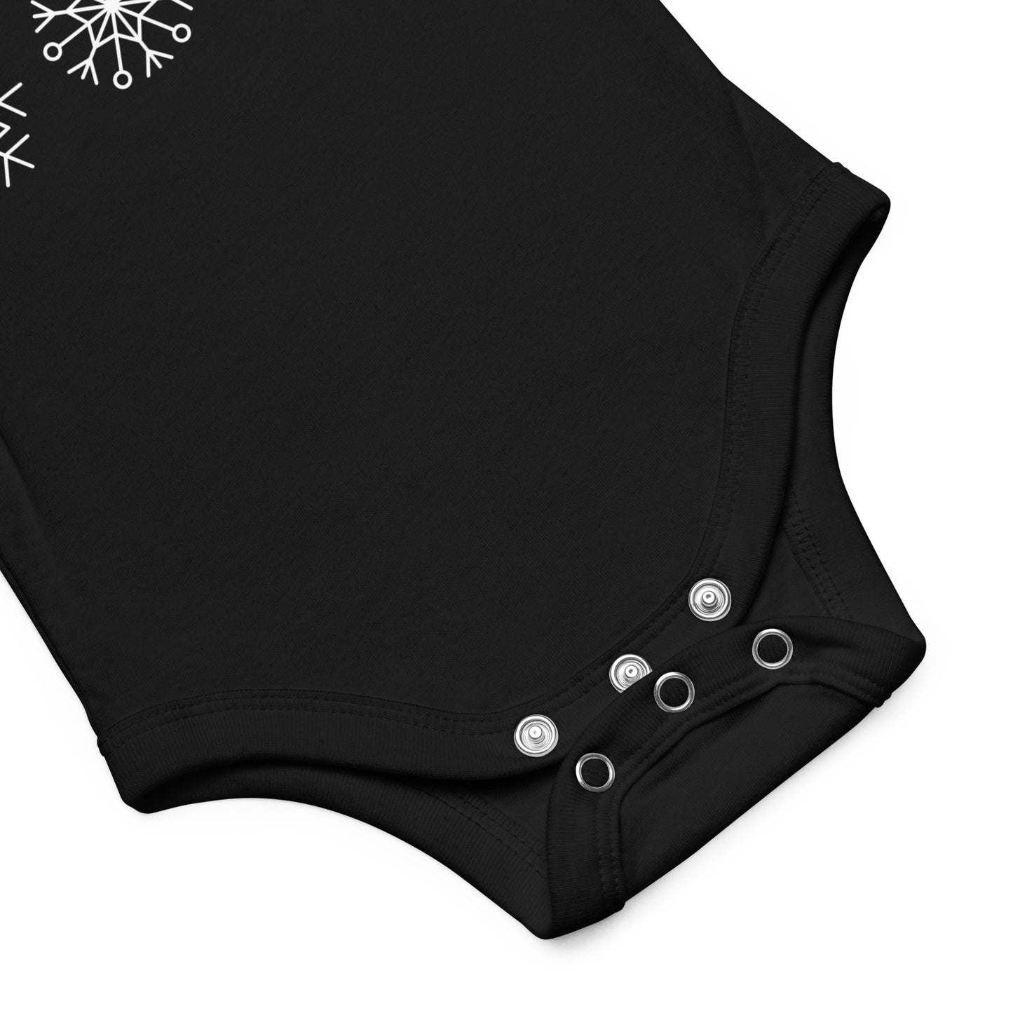 Baby short sleeve one piece Merry Christmas (snowflake)