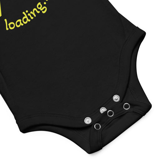Baby short sleeve one piece Player 3 loading... (black)