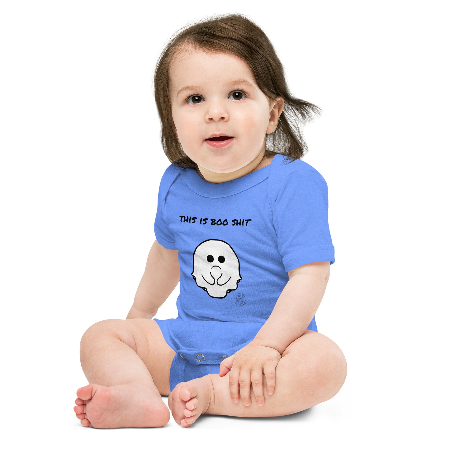 Baby short sleeve one piece Halloween Boo