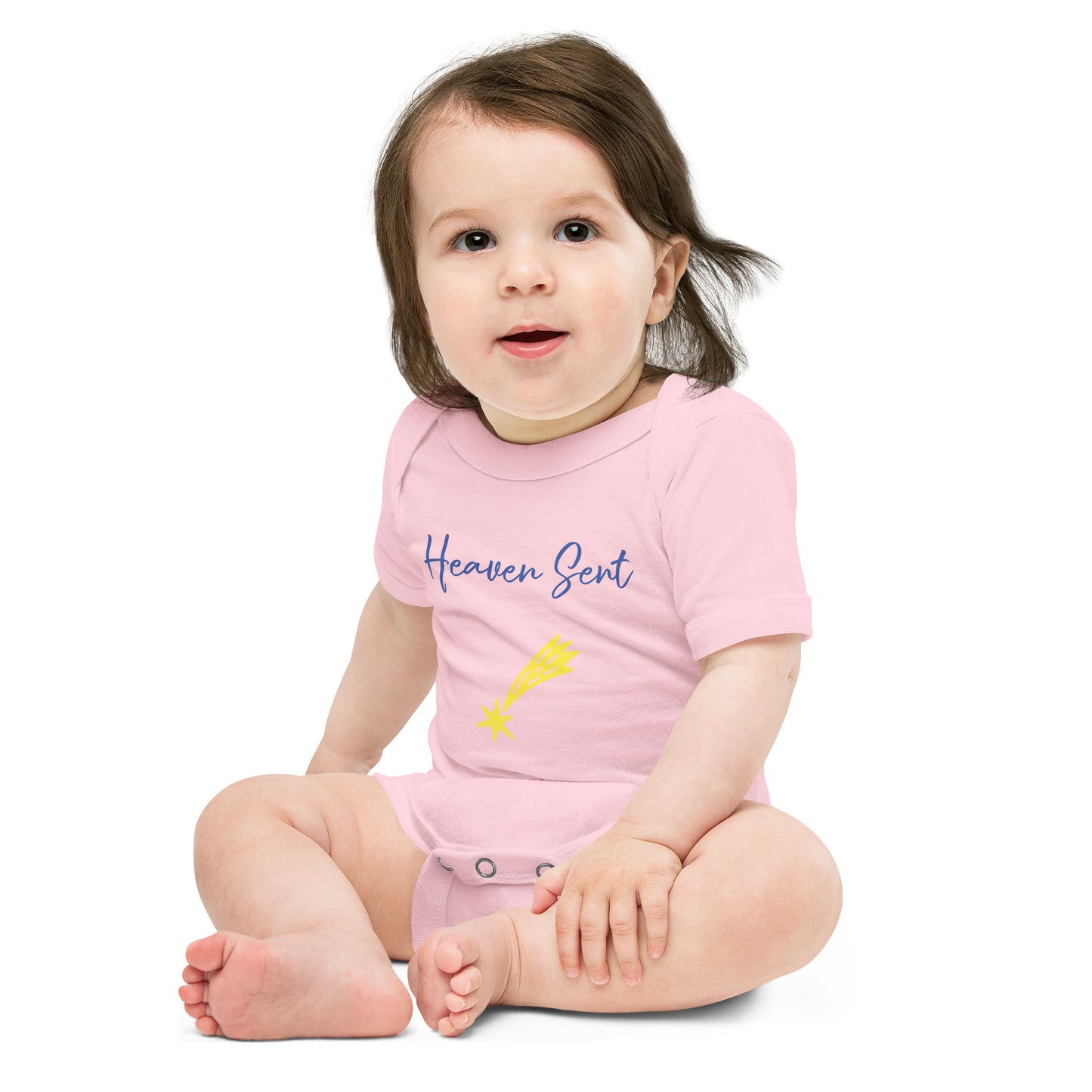 Baby short sleeve one piece Heaven Sent Star