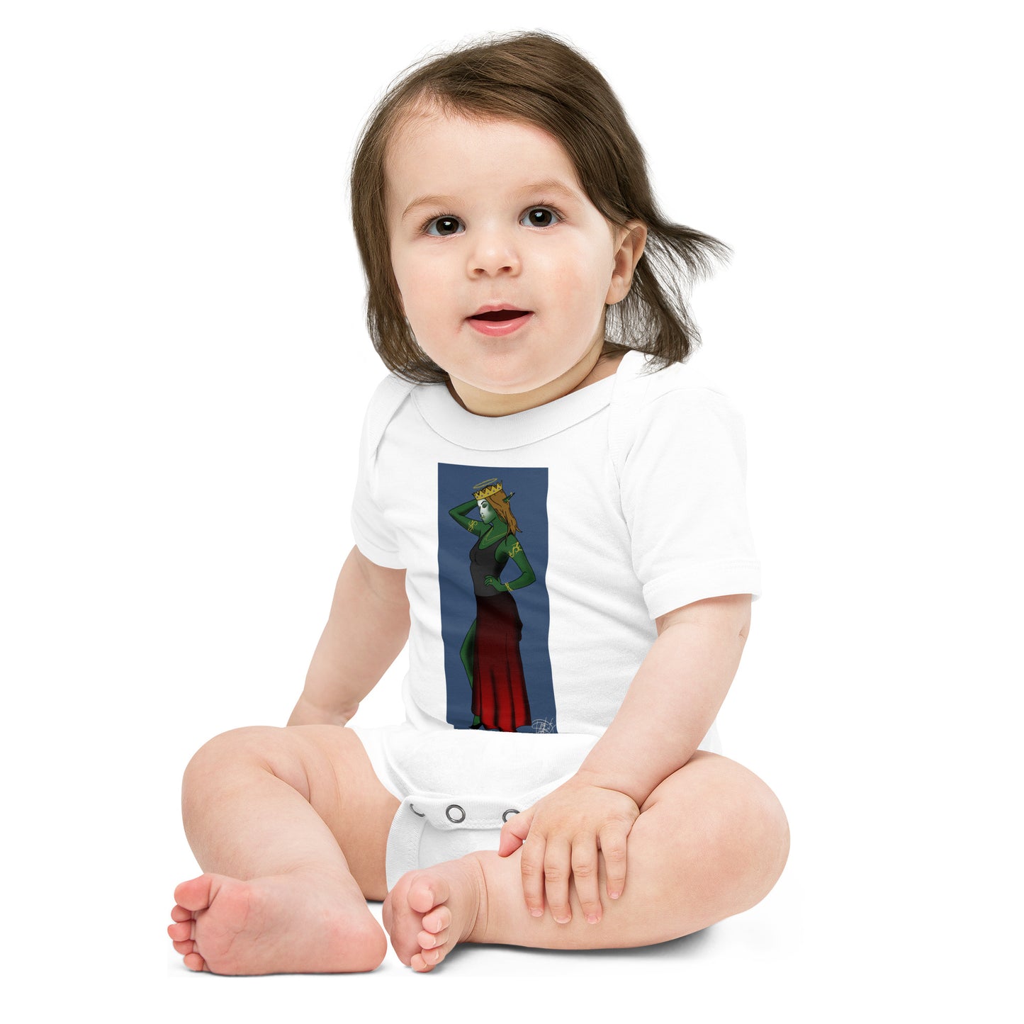Baby short sleeve one piece Orc Queen
