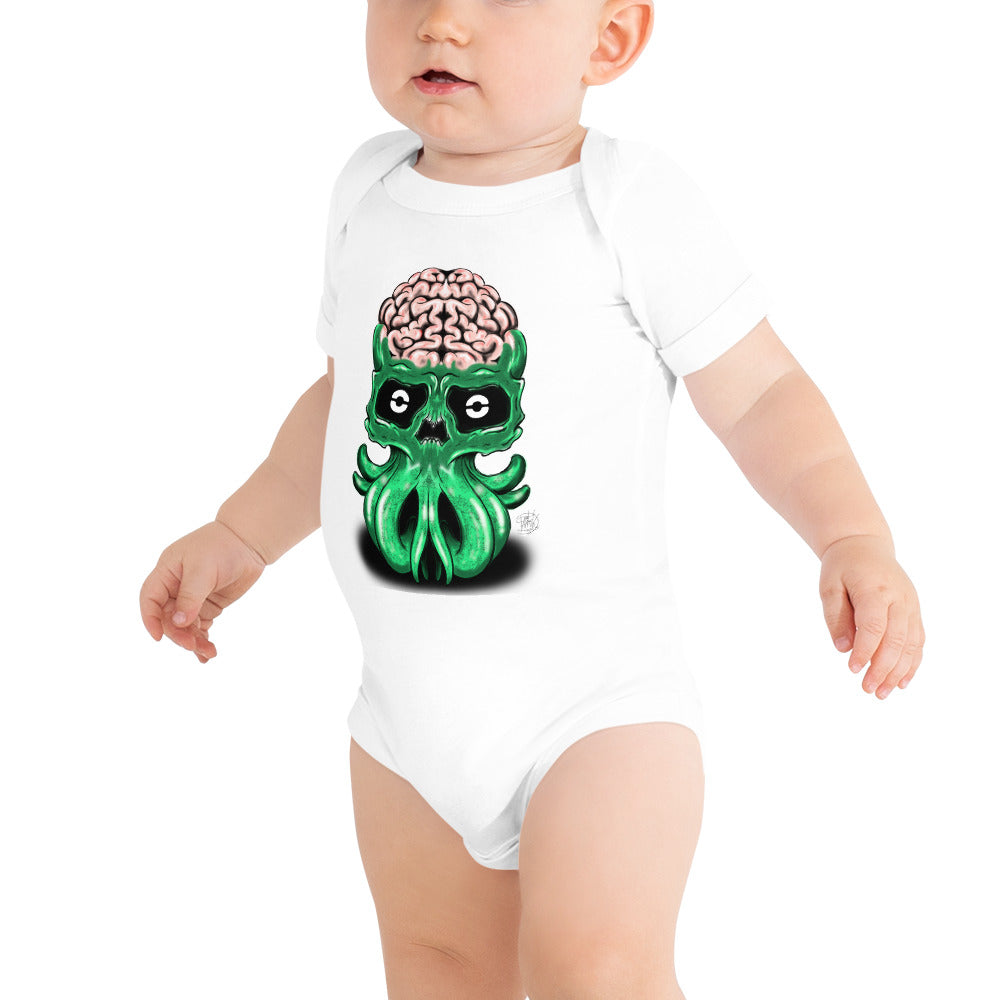 Baby short sleeve one piece Octo Brainy