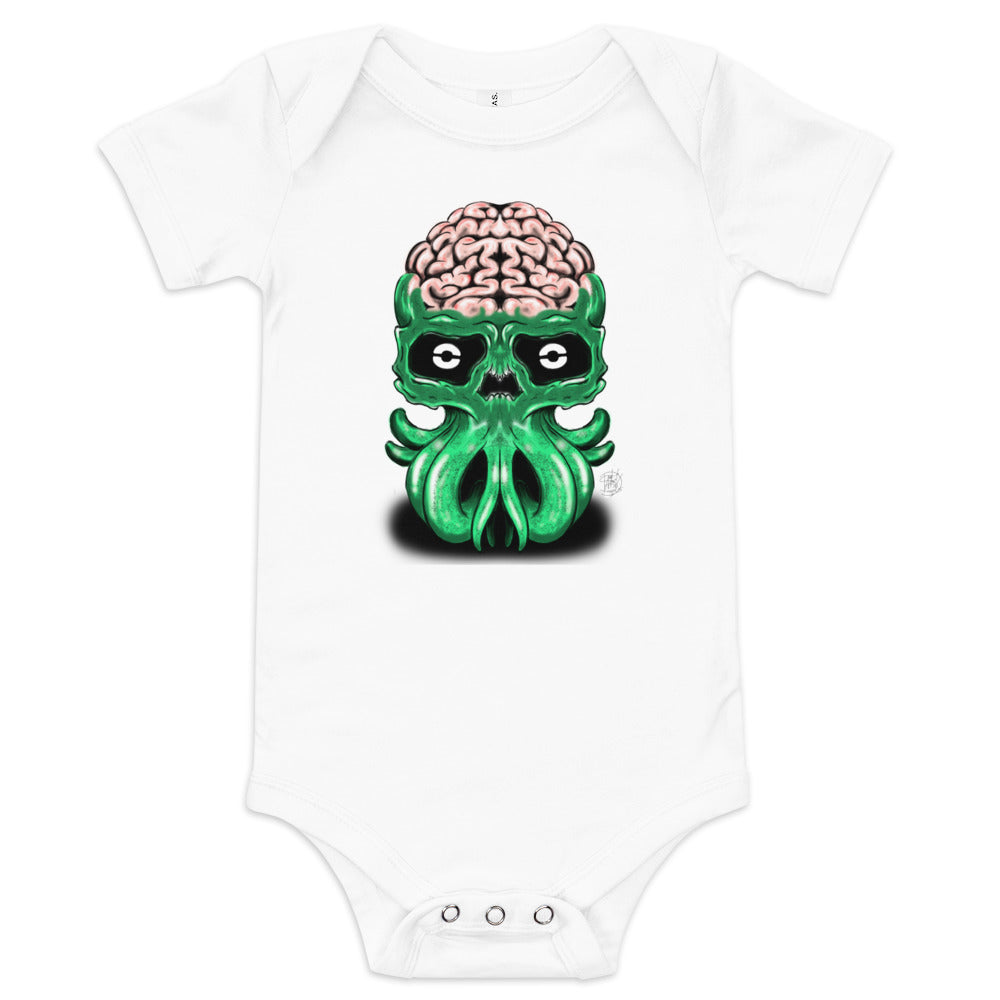 Baby short sleeve one piece Octo Brainy