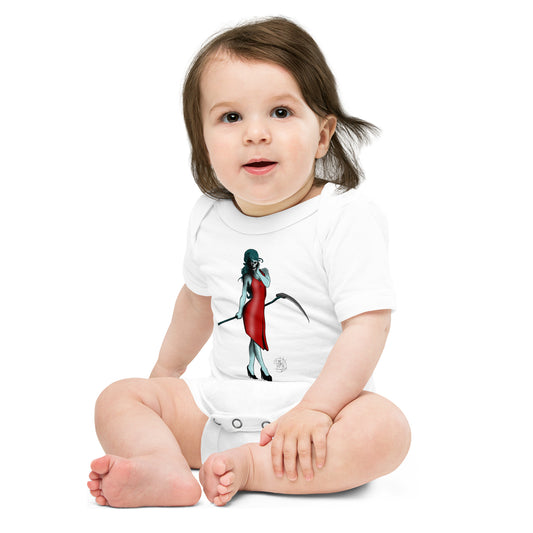 Baby short sleeve one piece Lady Death Red