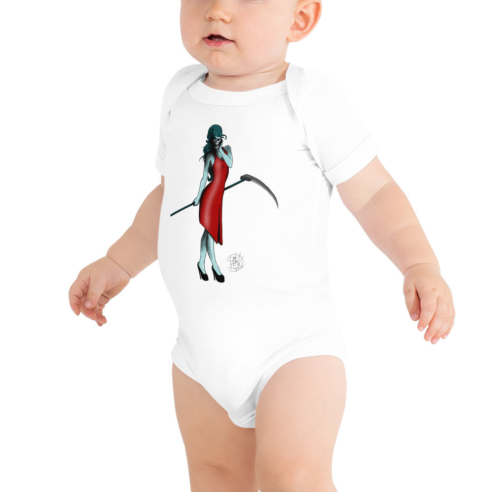 Baby short sleeve one piece Lady Death Red