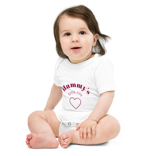 Baby short sleeve one piece Mummy's Little One