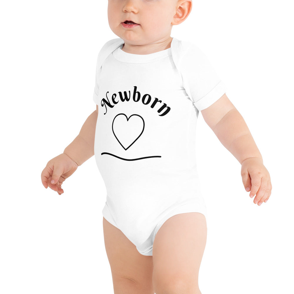 Baby short sleeve one piece Newborn (heart)