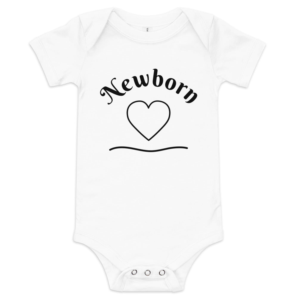 Baby short sleeve one piece Newborn (heart)