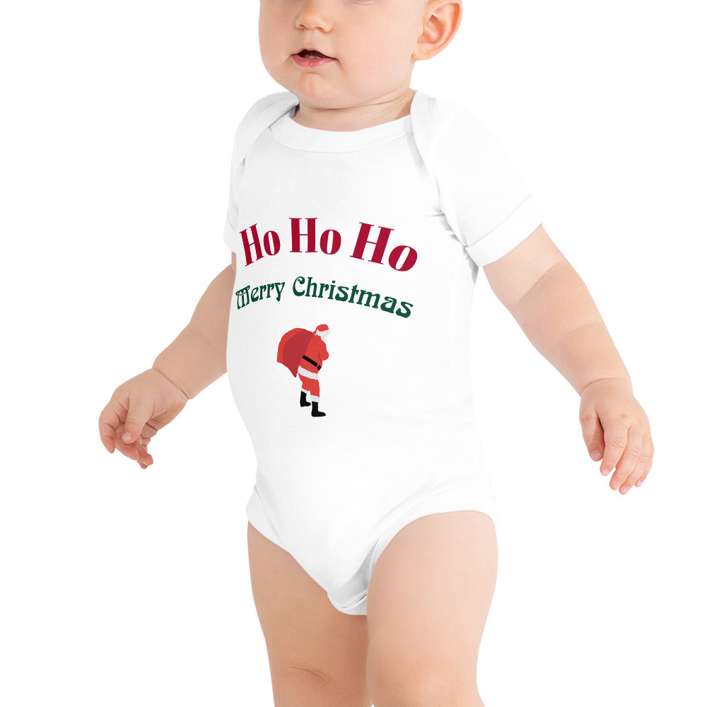 Baby short sleeve one piece Ho Ho Ho