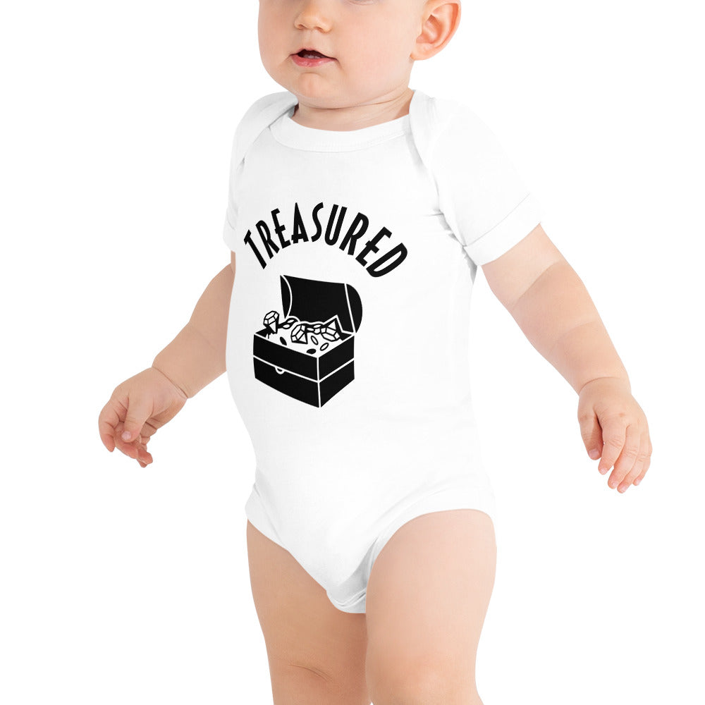 Baby short sleeve one piece Treasured