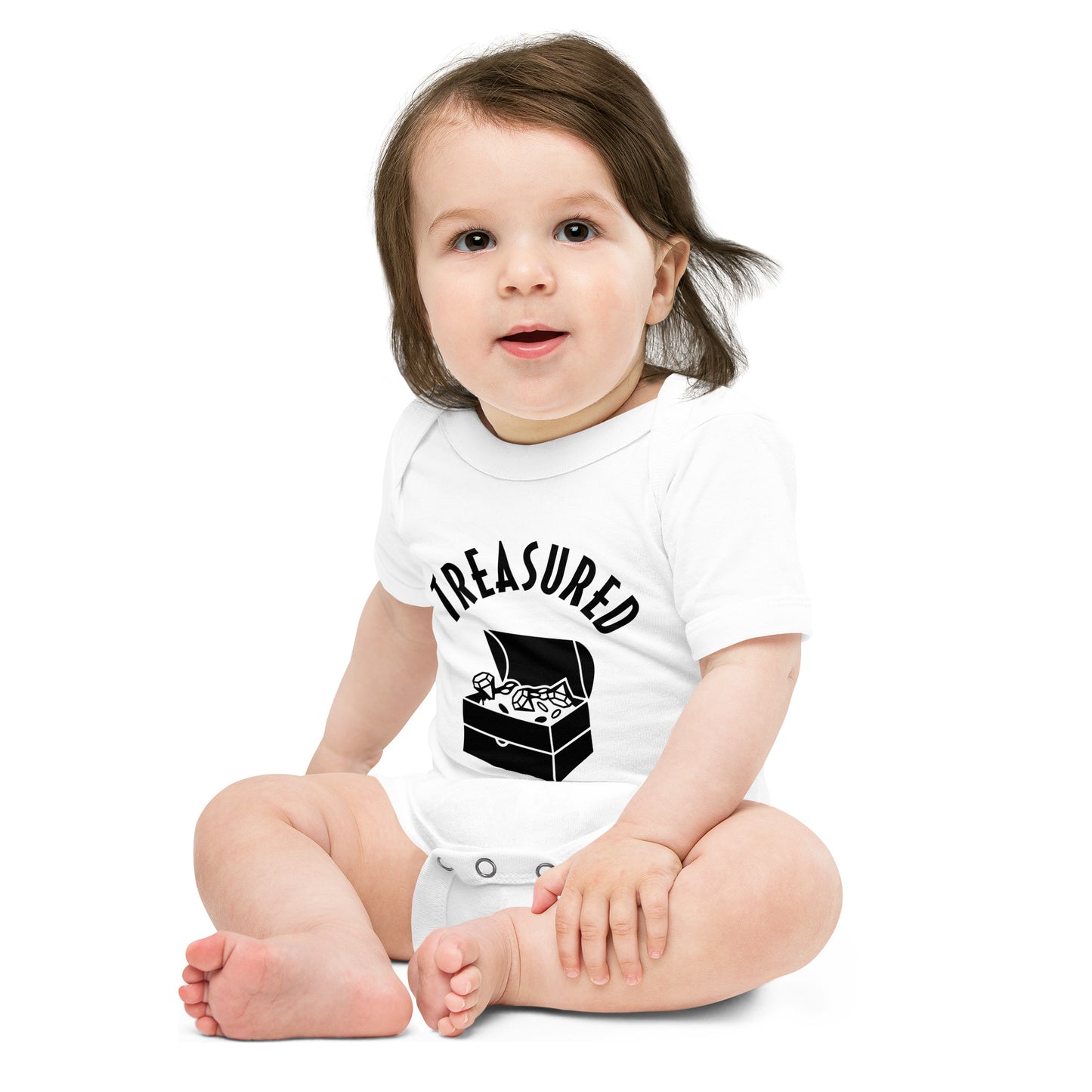 Baby short sleeve one piece Treasured