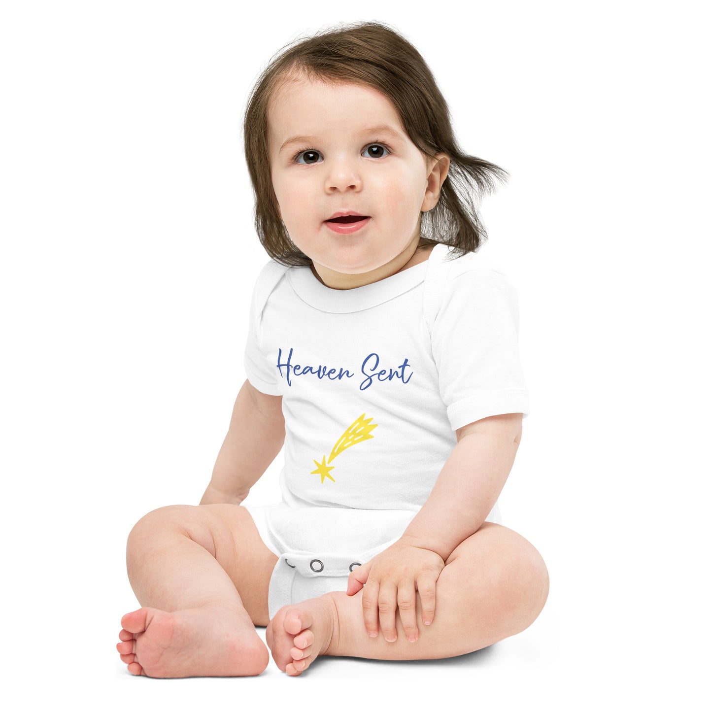 Baby short sleeve one piece Heaven Sent Star