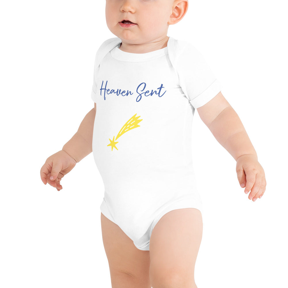 Baby short sleeve one piece Heaven Sent Star