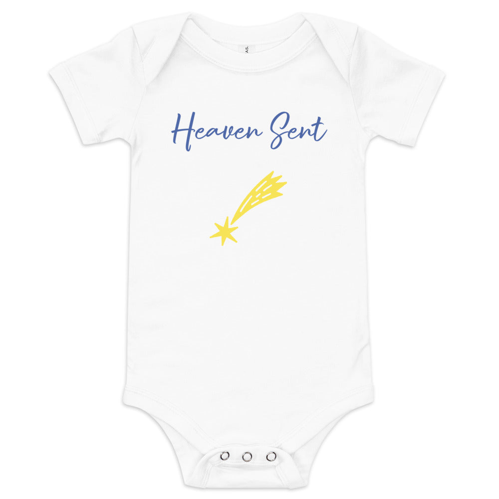 Baby short sleeve one piece Heaven Sent Star