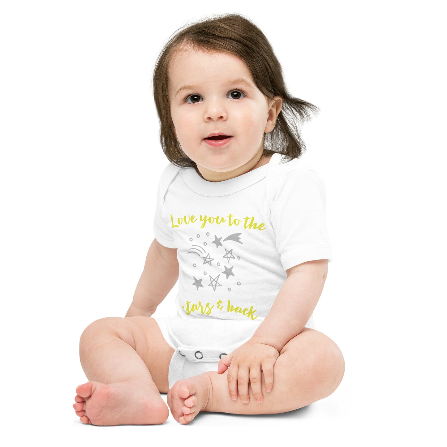 Baby short sleeve one piece Love You To The Stars & Back