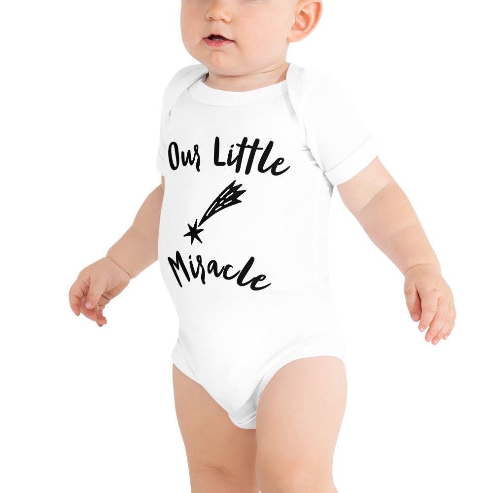 Baby short sleeve one piece Our Little Miracle