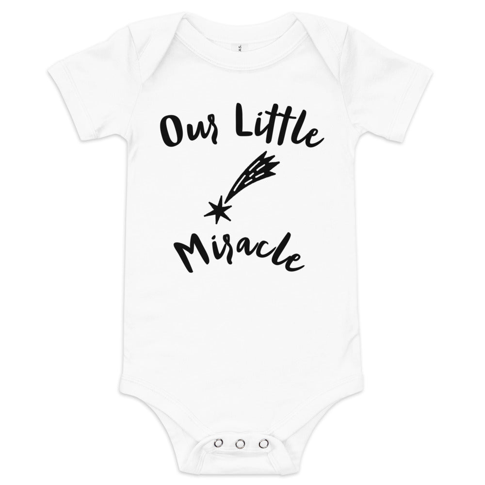 Baby short sleeve one piece Our Little Miracle
